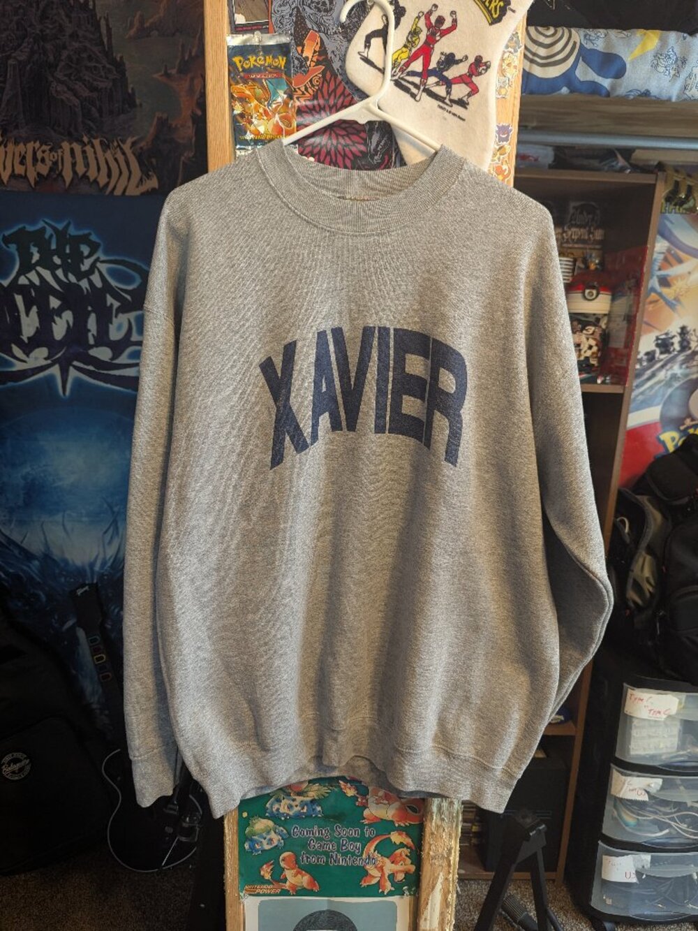 Vintage Xavier University Cincinnati Ohio Gray Sweatshirt sz XL